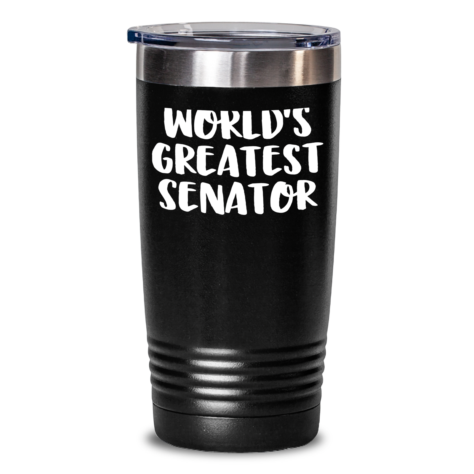 Funny Senator Gifts - 'World's Greatest Senator' Tumbler, 20oz or 30oz, Stainless Steel, Powder Coating, Gifts from Men to Senator, Unique Mother's Day Unique Gifts - Main
