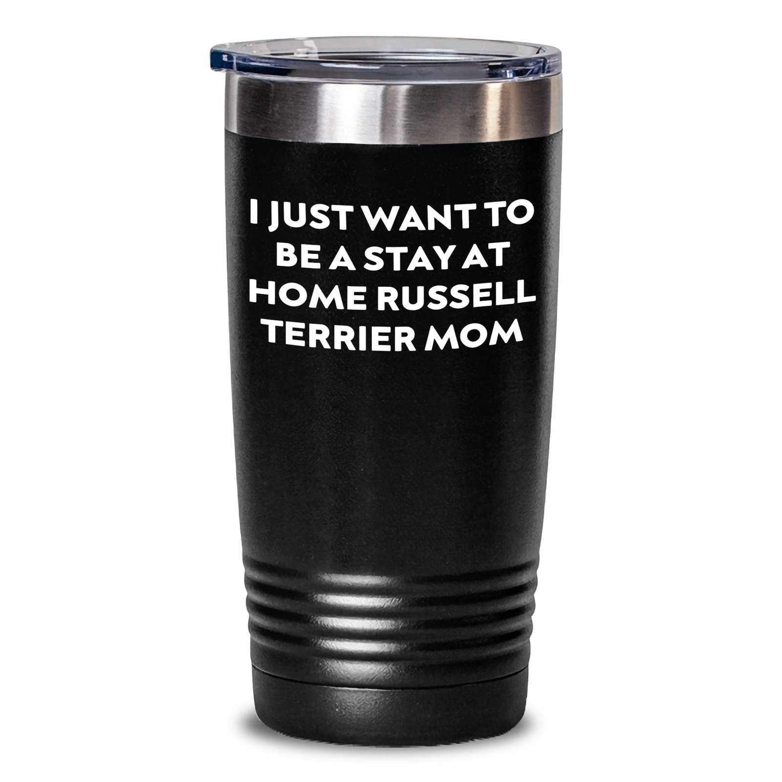 Russell Terrier Dog Mom's Funny Quote Tumbler, Gift from Friends to Family for Father's Day - Main