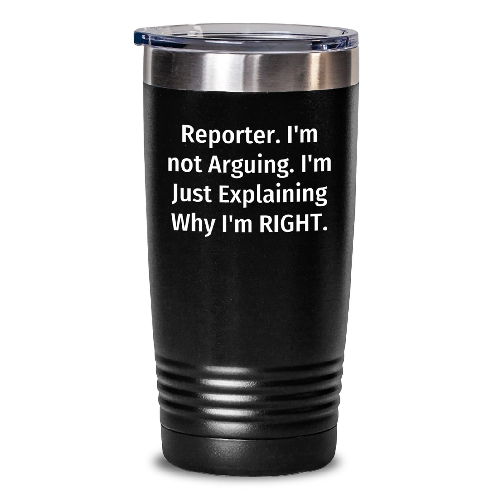 Funny Reporter Tumbler Gifts from Men to Reporter Friends on Valentine's - Main