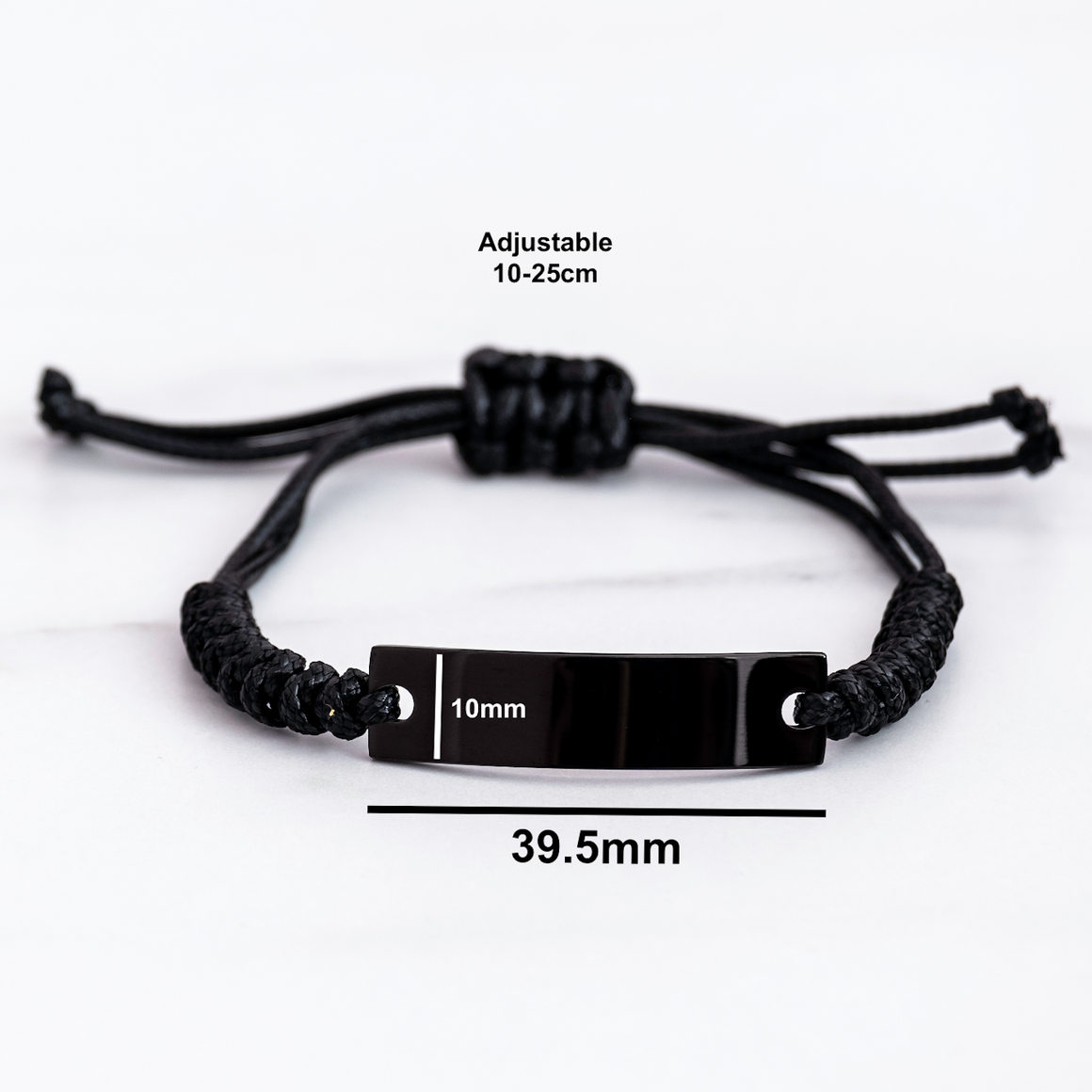 Funny Designer Rope Bracelets Gifts from Men for Father's Day, 'All Men Are Created Equal But The Coolest Become A Designer', Adjustable Black Rope, Unique Gift for Men - Image 4