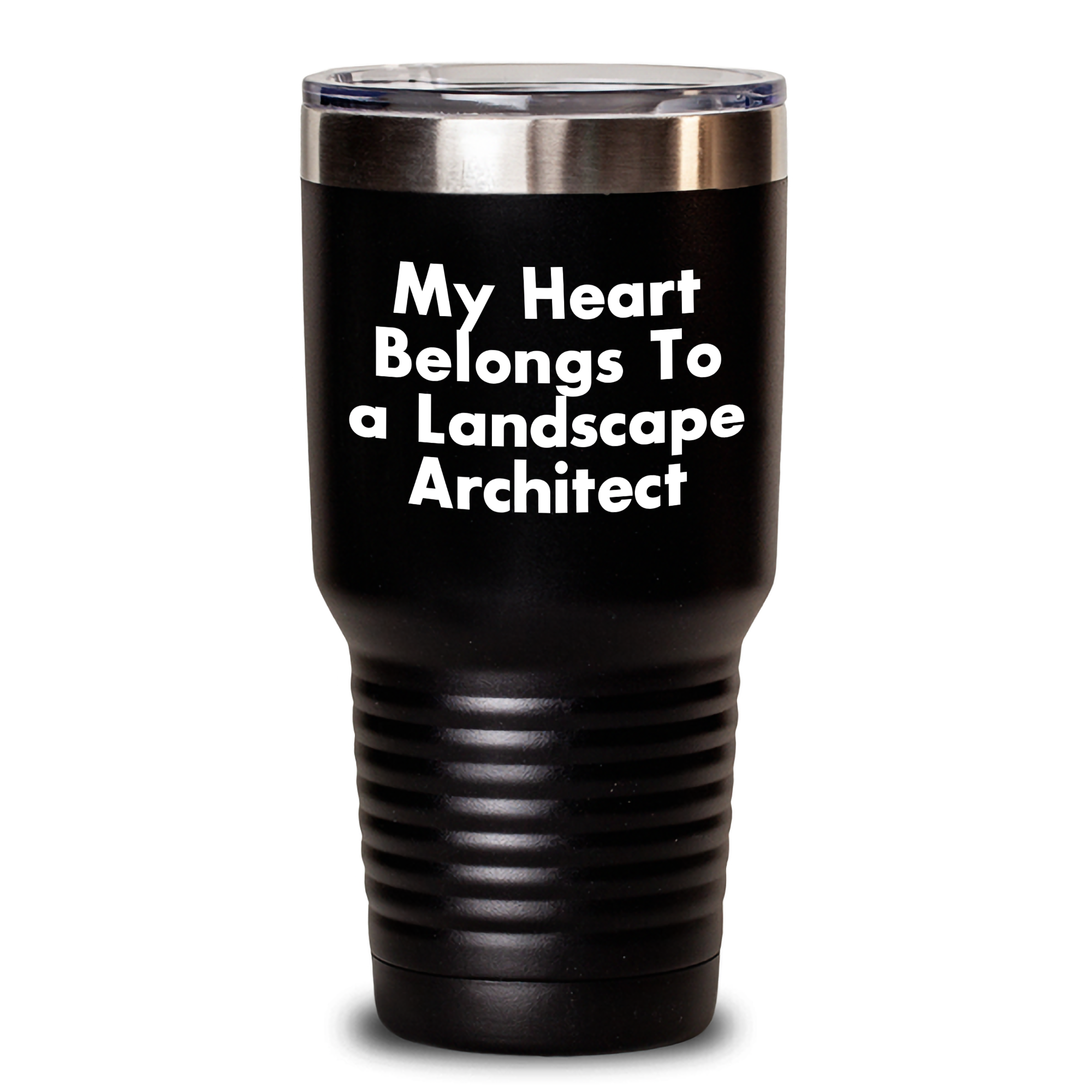 Funny Landscape Architect Gifts - 'My Heart Belongs To A Landscape Architect' Tumbler, 20oz or 30oz Capacity for Dad on Father's Day, Gifts from Men to Landscape Architect - Main