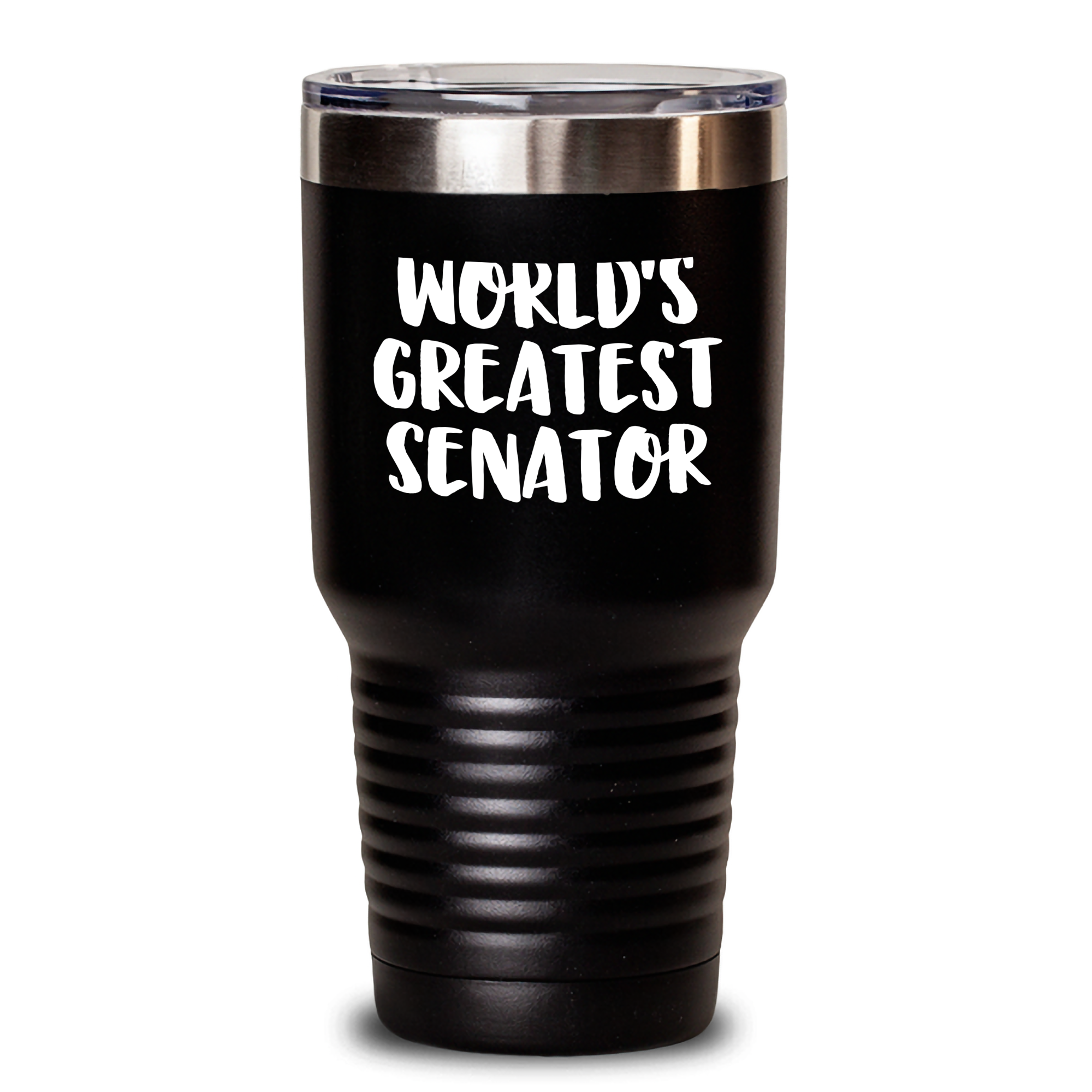 Funny Senator Gifts - 'World's Greatest Senator' Tumbler, 20oz or 30oz, Stainless Steel, Powder Coating, Gifts from Men to Senator, Unique Mother's Day Unique Gifts - Main