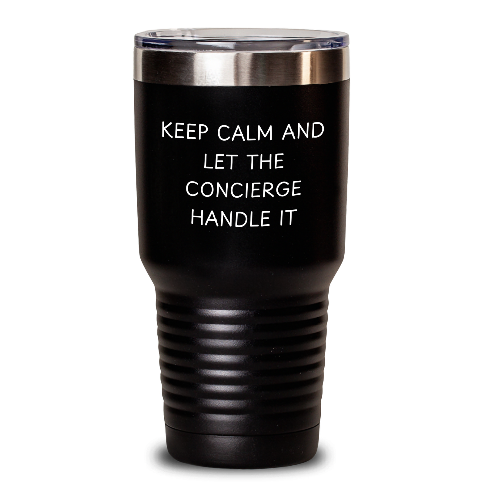 Concierge Gifts from Friends and Family - Keep Calm and Let the Concierge Handle It, Funny Tumbler for Dad on Father's Day, 20oz and 30oz Vacuum Insulated Tumbler - Main