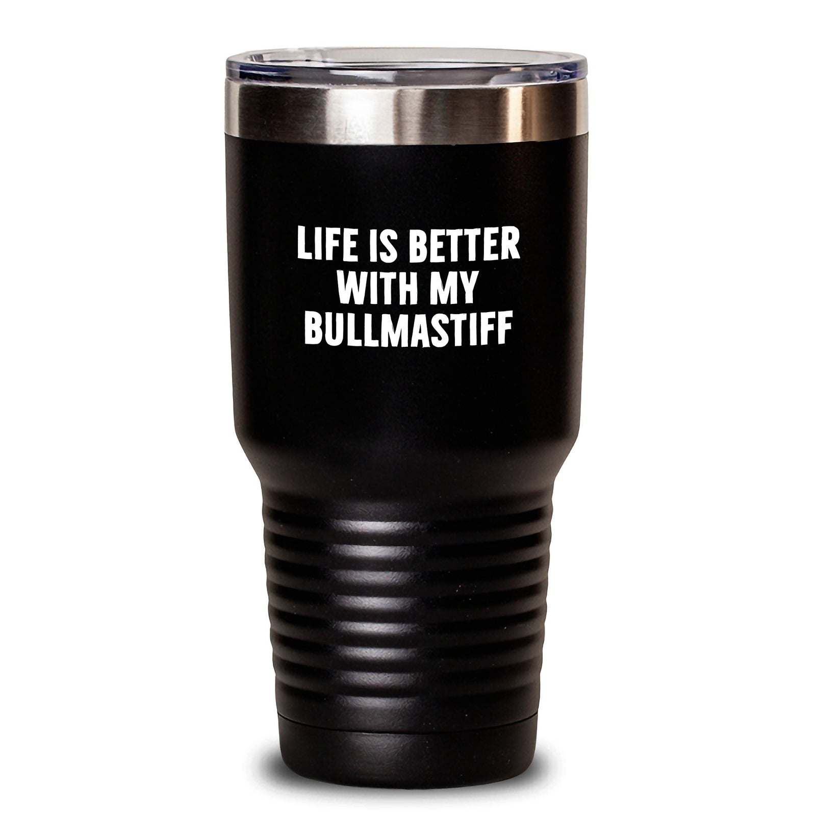 Bullmastiff Dog Lover Gifts from Family - Funny Quote Life Is Better Tumbler, Birthday Unique Gifts for Friends - Main