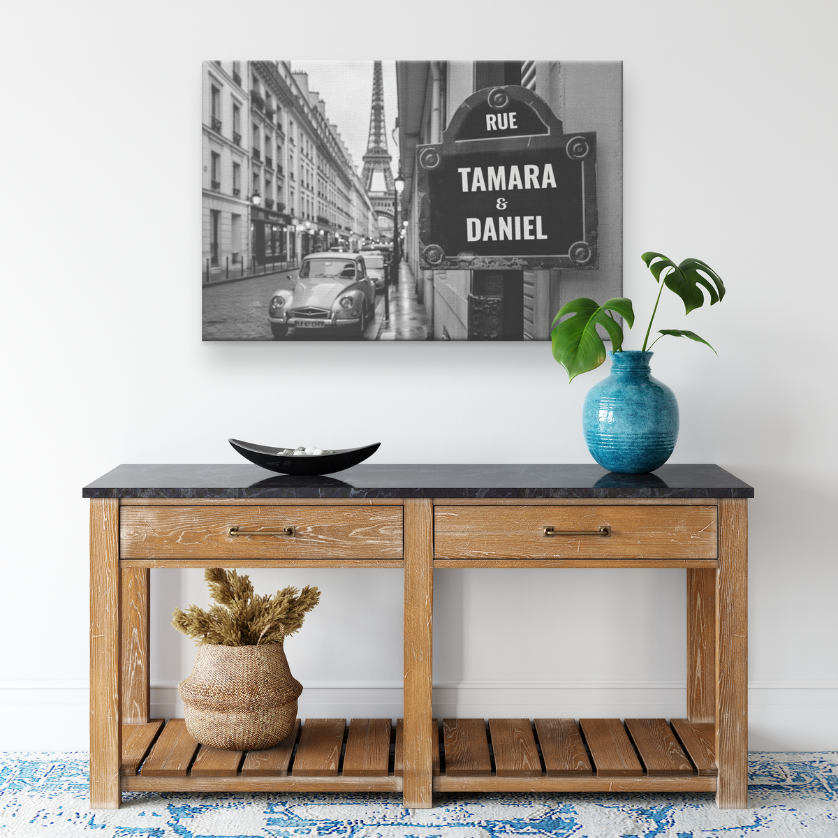 Parisian Stroll – Personalized Canvas Print
