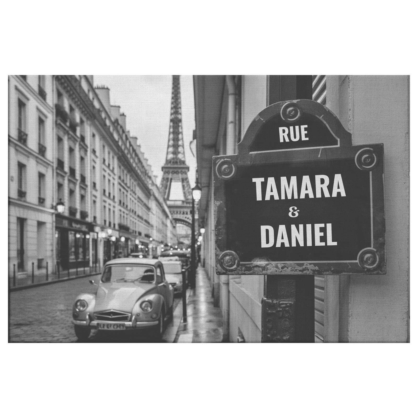 Parisian Stroll – Personalized Canvas Print