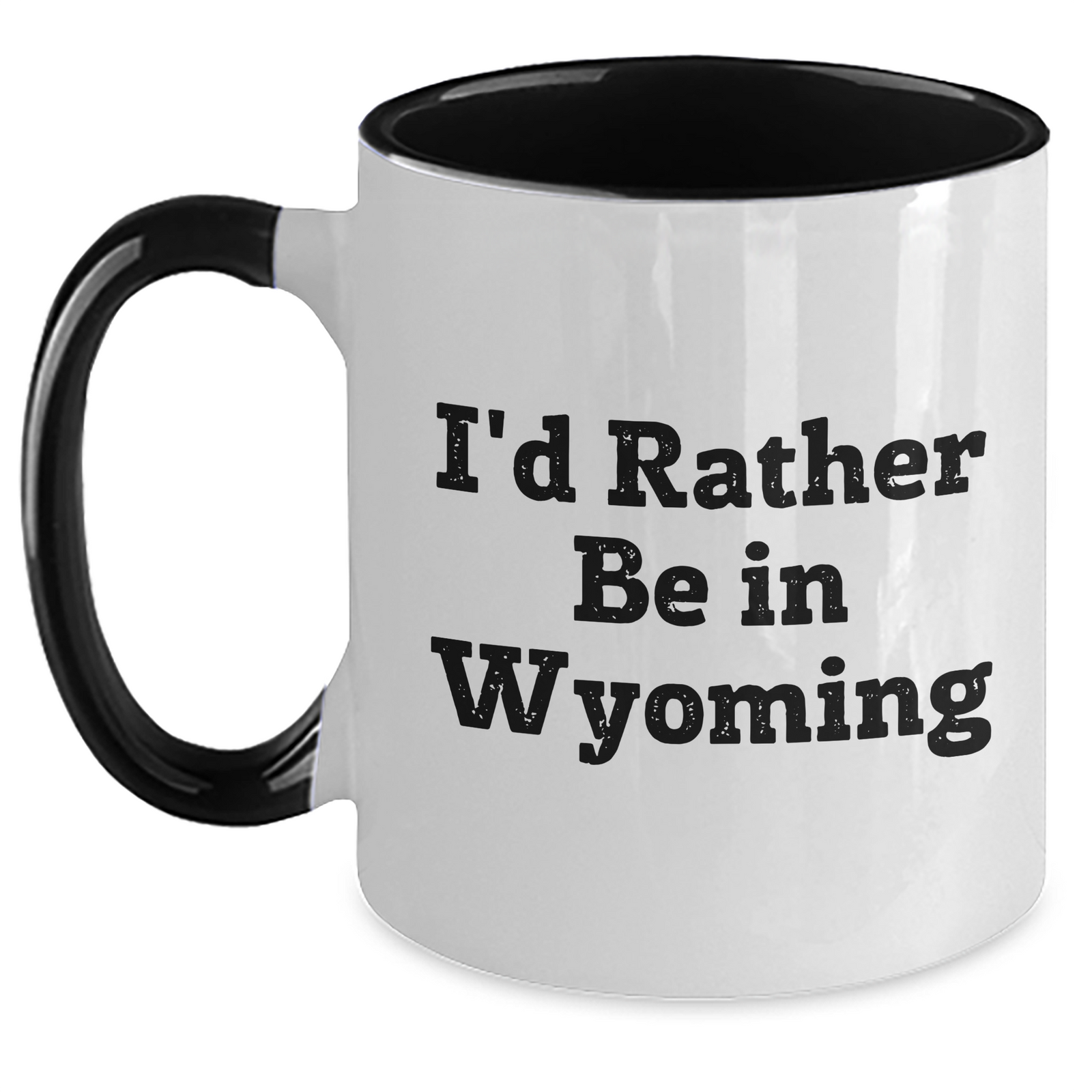 Wyoming Gifts from I'd Rather Be In Wyoming - Two Tone Coffee Mug for Dad's Special Day - Main