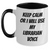 Librarian Gifts from Friends, Unique Keep Calm Librarian Voice Two Tone Coffee Mugs for Mom's Day, 11oz Ceramic, Microwave and Dishwasher Safe - Main