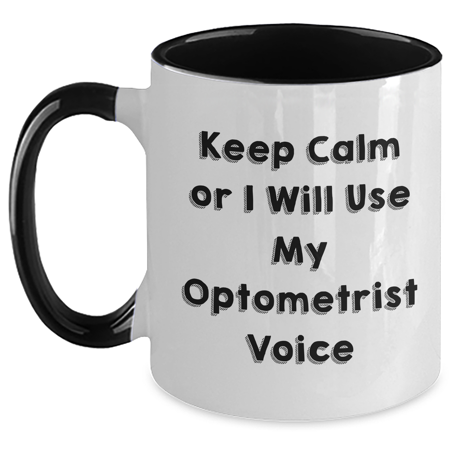 Optometrist Gifts, Funny Quote Mug, Gifts from Friends and Family for Father's Day, Two Tone Coffee Mug for Dad - Main
