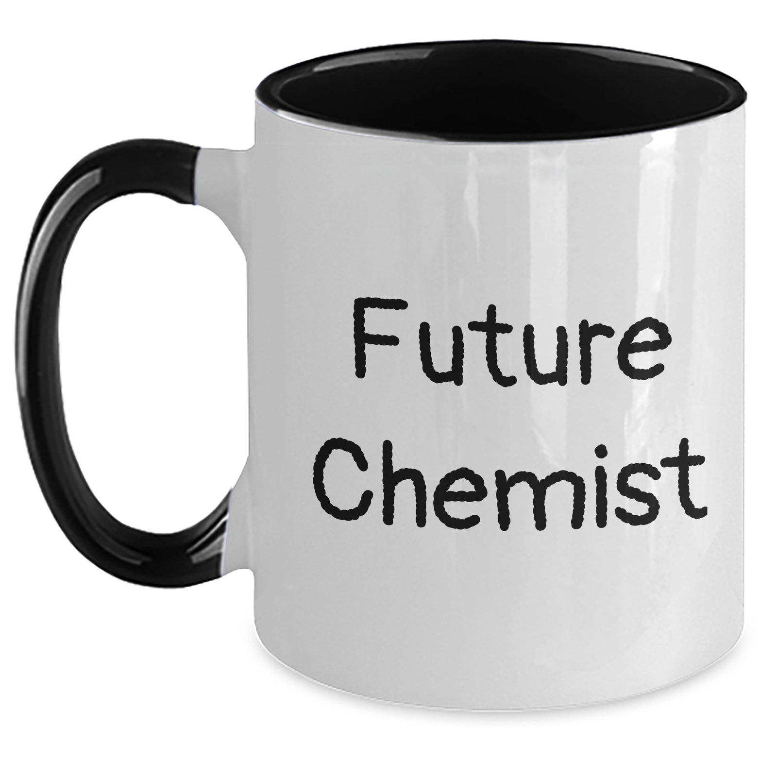 Funny Future Chemist Chemist Gifts from Friends and Family for Dad's Unique Two Tone Coffee Mug, Encouragement Quote - Main