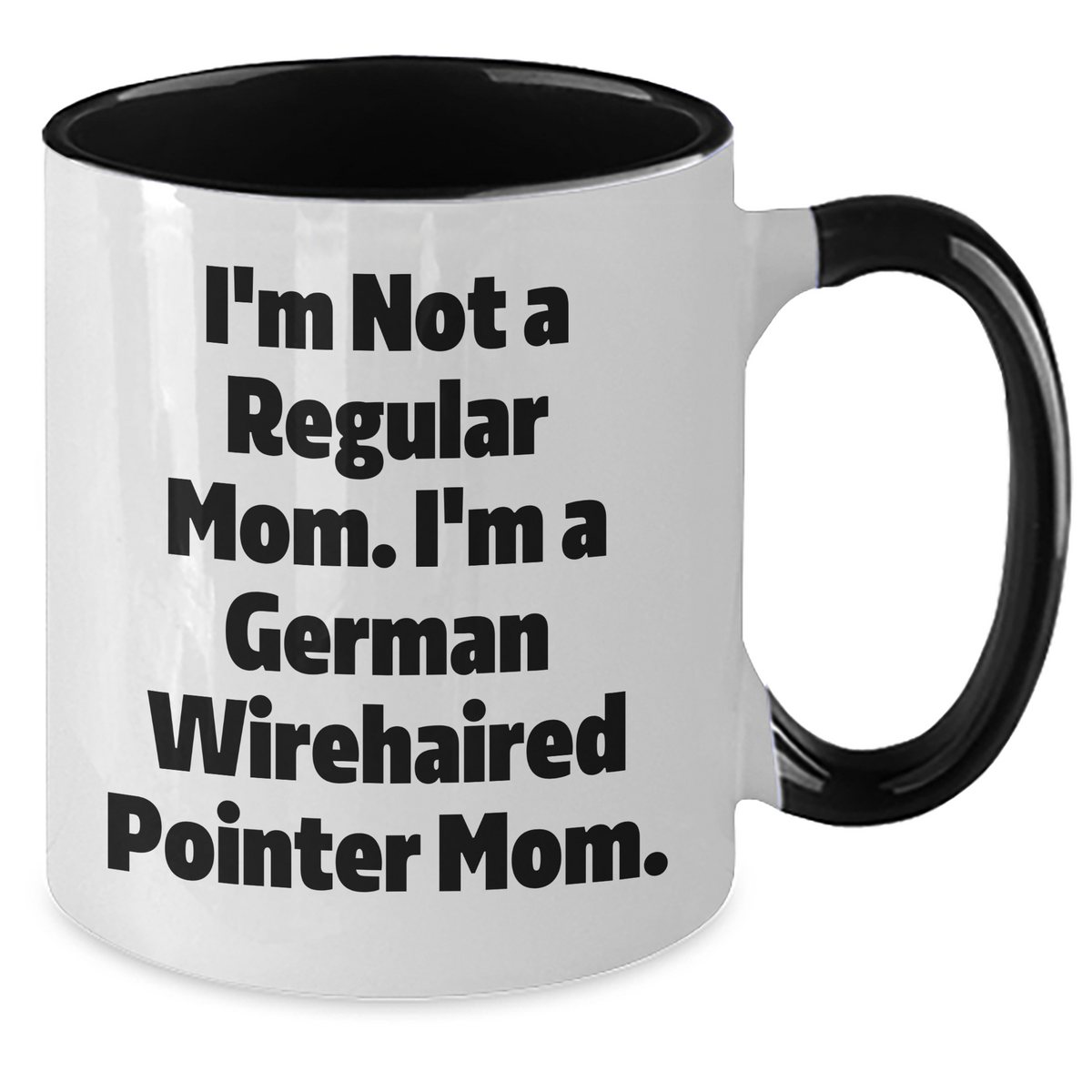 German Wirehaired Pointer Dog Mom Funny Gifts from Men, Gifts for German Wirehaired Pointer Dog Lovers, Two Tone Coffee Mug for Father's Day, Unique Inspiration - Additional