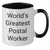 Funny Postal Worker Gifts from Friends - World's Greatest Postal Worker Two Tone Coffee Mug - Additional