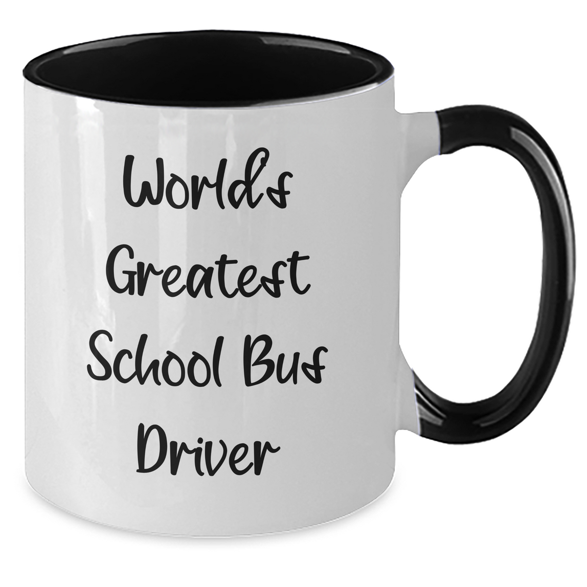 Funny School Bus Driver Gifts from Men to World's Greatest School Bus Driver, Two Tone Coffee Mug for Mother's Day - Additional
