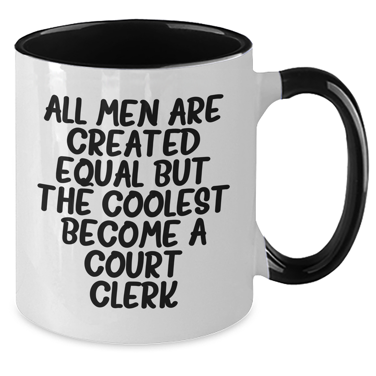 Funny Court Clerk Gifts, Court Clerk Two Tone Coffee Mug, Inspirational Quote, Mother's Day Unique Gifts from Friends, Gifts for Court Clerk - Additional