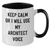Architect Humor Gifts from Men to Architect Friends Two Tone Coffee Mugs Keep Calm or I Will Use My Architect Voice - Additional