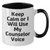 Counselor Gifts from Men - Keep Calm Or I Will Use My Counselor Voice Funny Two Tone Coffee Mug, Father's Day Unique Gifts for Counselor - Additional