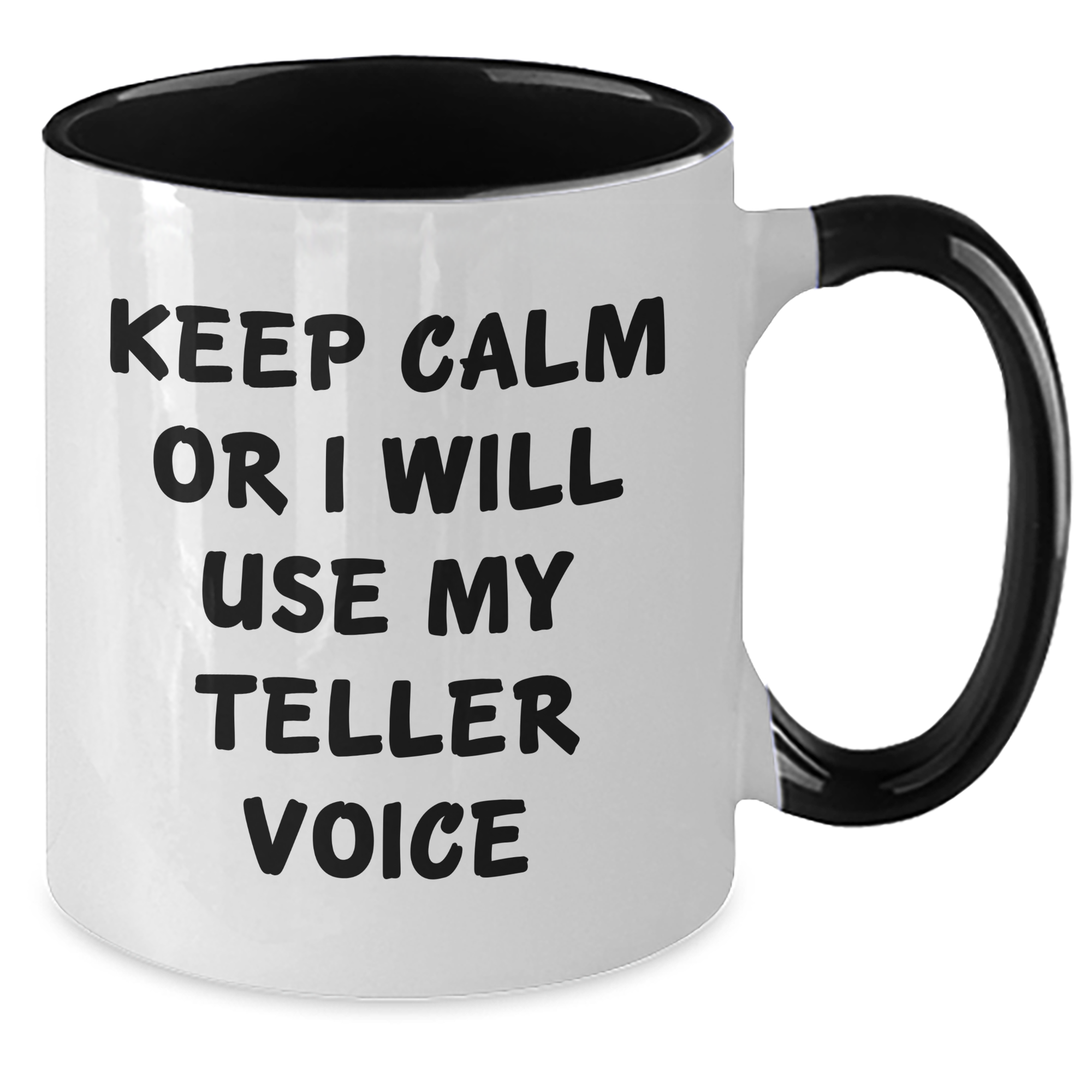 Funny Teller Voice Mother's Day Unique Gifts from Friends and Family - Two Tone Coffee Mug - Additional