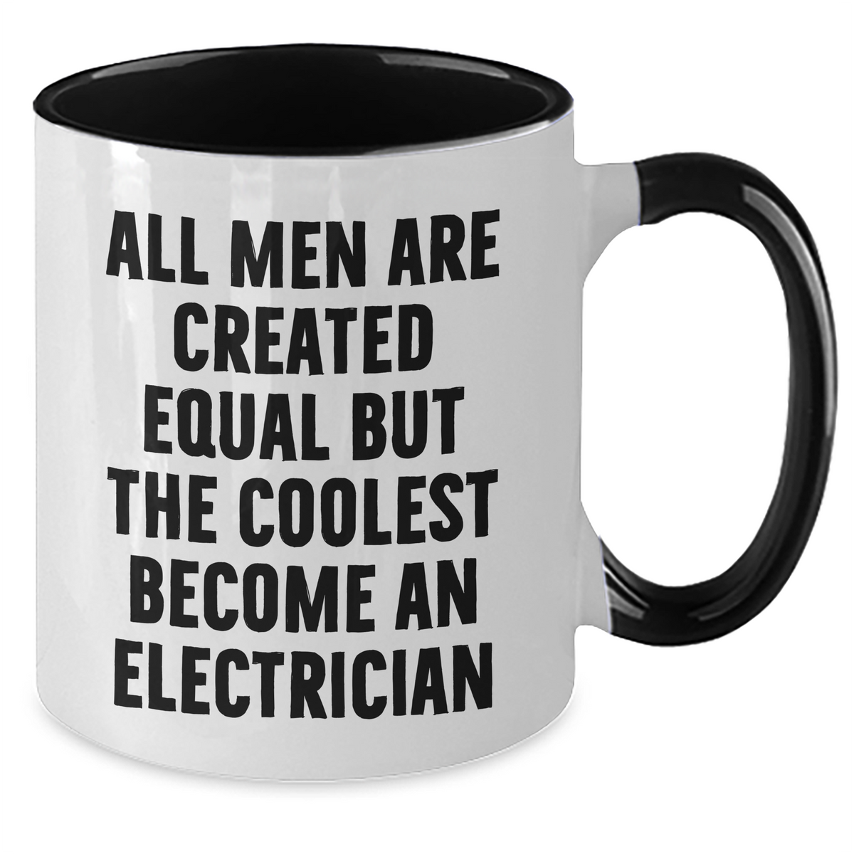 Funny Electrician Gifts from Women for Men on Mother's Day - Two Tone Coffee Mug - Additional