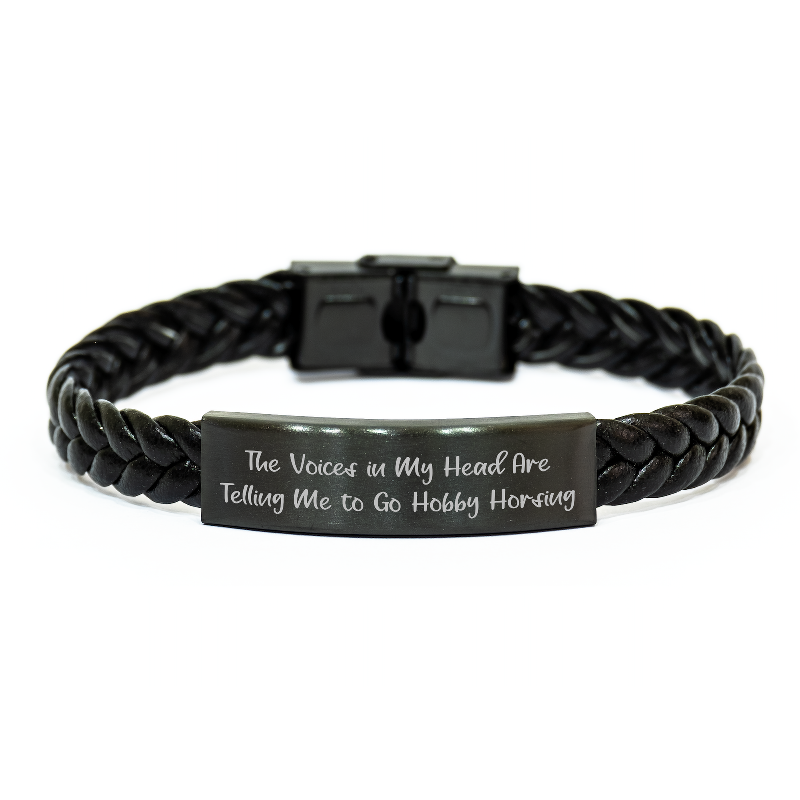 Funny Hobby Horsing Gifts for Men from Father's Day Unique Inspirational Interlaced Leather Bracel - Image 1