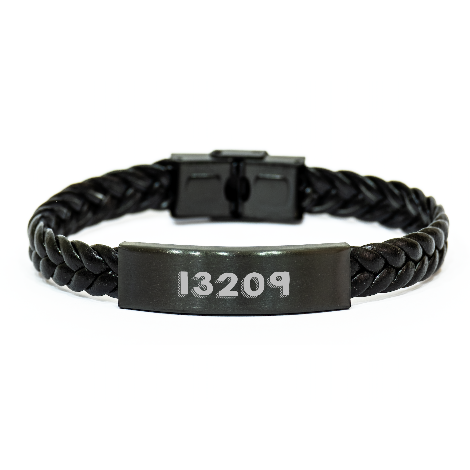 Executive Gifts for Men, Interlaced Leather Bracelet with Funny Quote, Unique Graduation Presents from Friends or Coworkers - Image 1