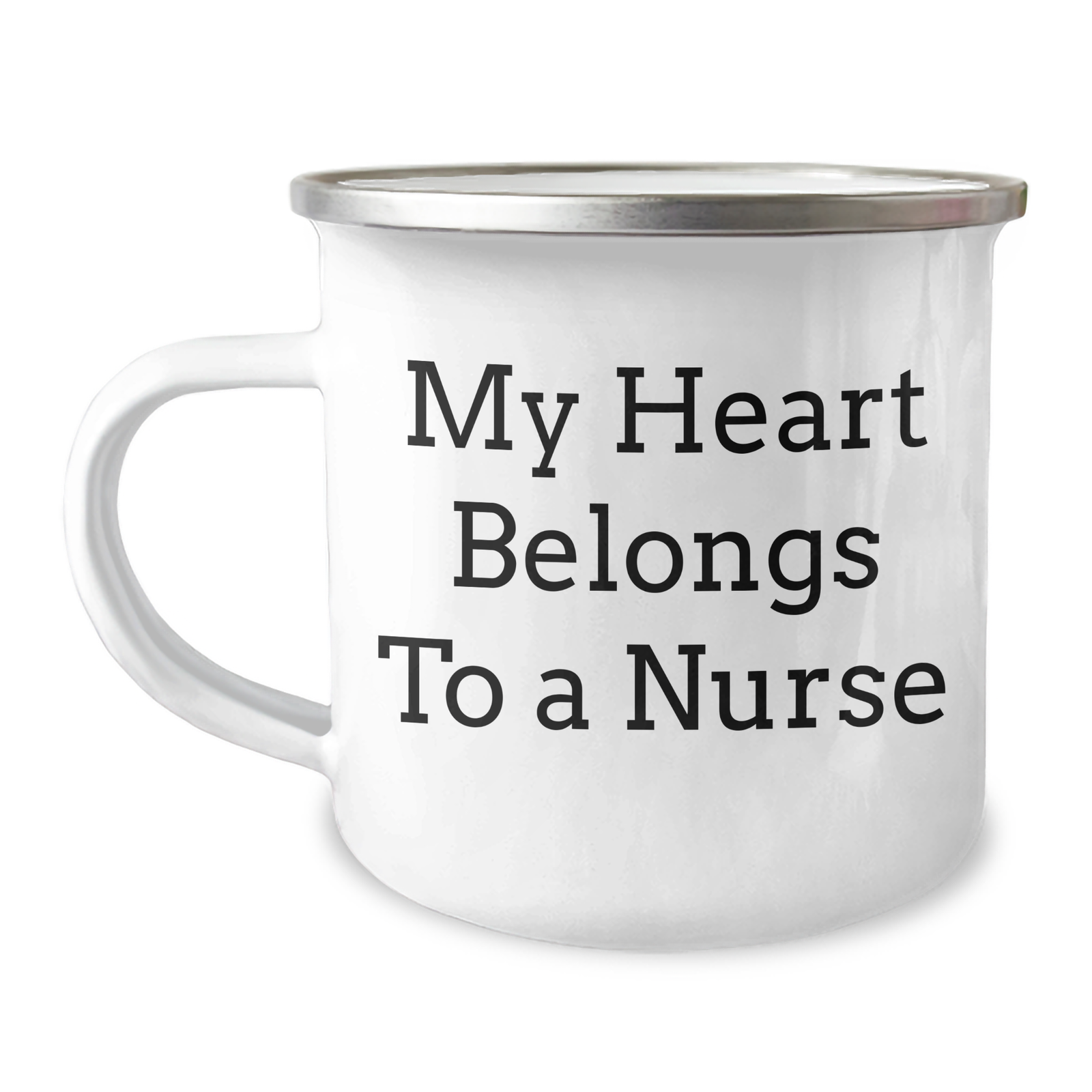 Funny Nurse Gifts for Men from My Heart Belongs To A Nurse, Camping Mug for Father's Day, Unique Gifts from Friends, Coworkers, Family - Image 1