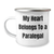Funny Paralegal Gifts for Him - 'My Heart Belongs To A Paralegal' Stainless Steel Camping Mug, 12 oz, Enamel Finish, Gifts from Men to Men, Unique Father's Day Unique Gifts - Image 1