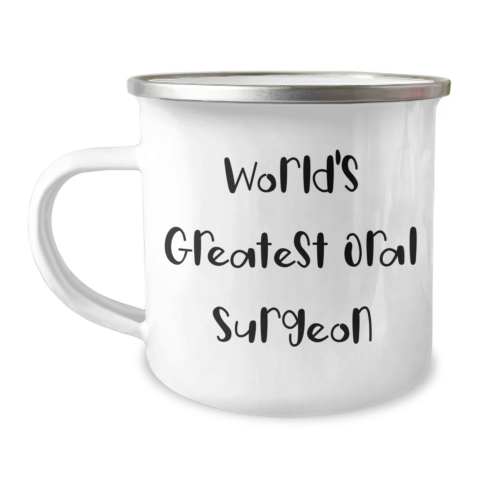 World's Greatest Oral Surgeon Camping Mug - Funny Gift for Oral Surgeon from Friends - 12 oz Stainless Steel with Enamel Finish - Unique Mother's Day Unique Gift - Image 1