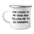 Funny Drawing Gifts for Men from Dad on Father's Day - 'The Voices In My Head Are Telling Me To Go Drawing' Camping Mug, 12 oz Stainless Steel with Enamel Finish - Image 1