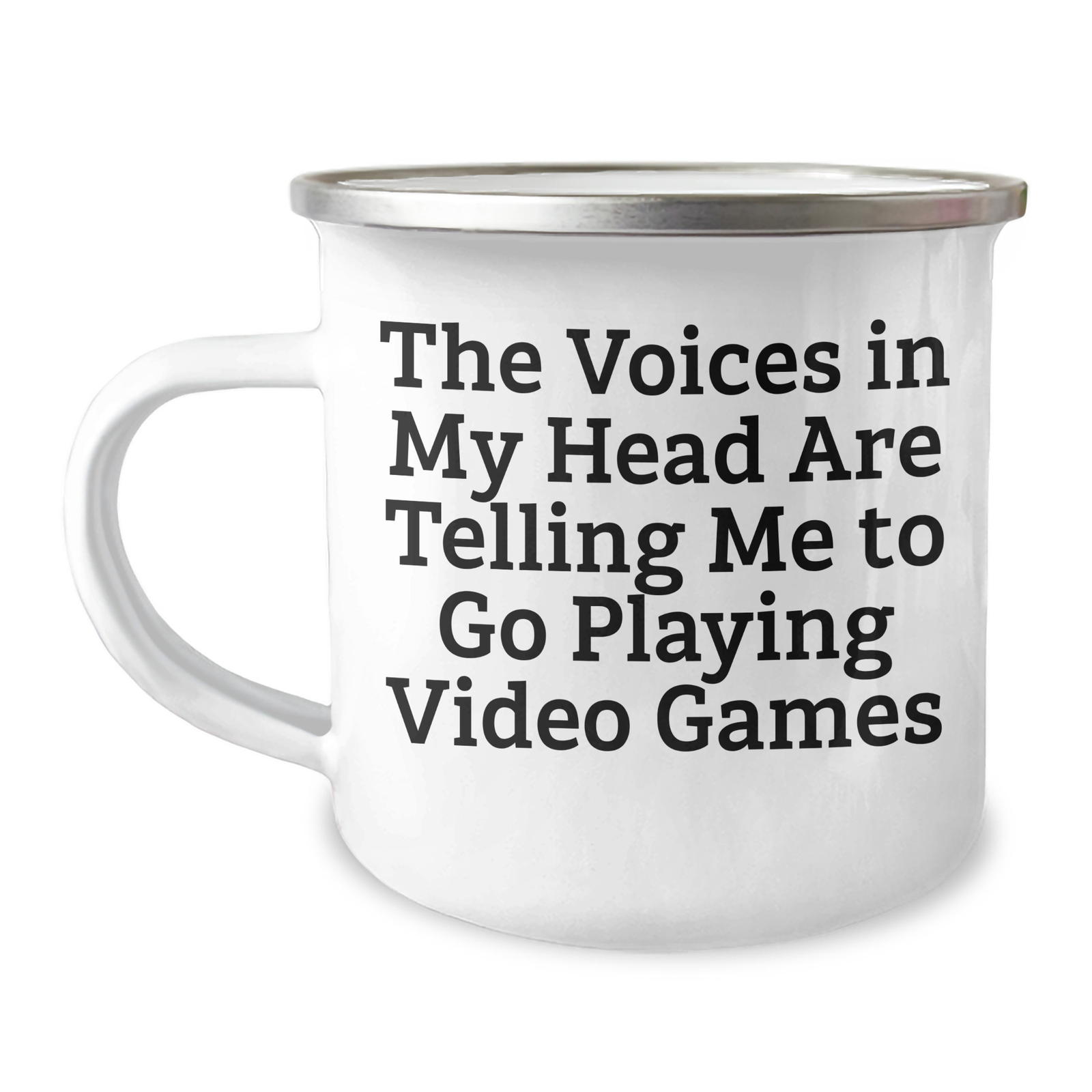 Funny Quote Inspired Playing Video Games Camping Mug, Gifts from Men for Father's Day, Unique Gifts for Playing Video Games Lovers - Image 1