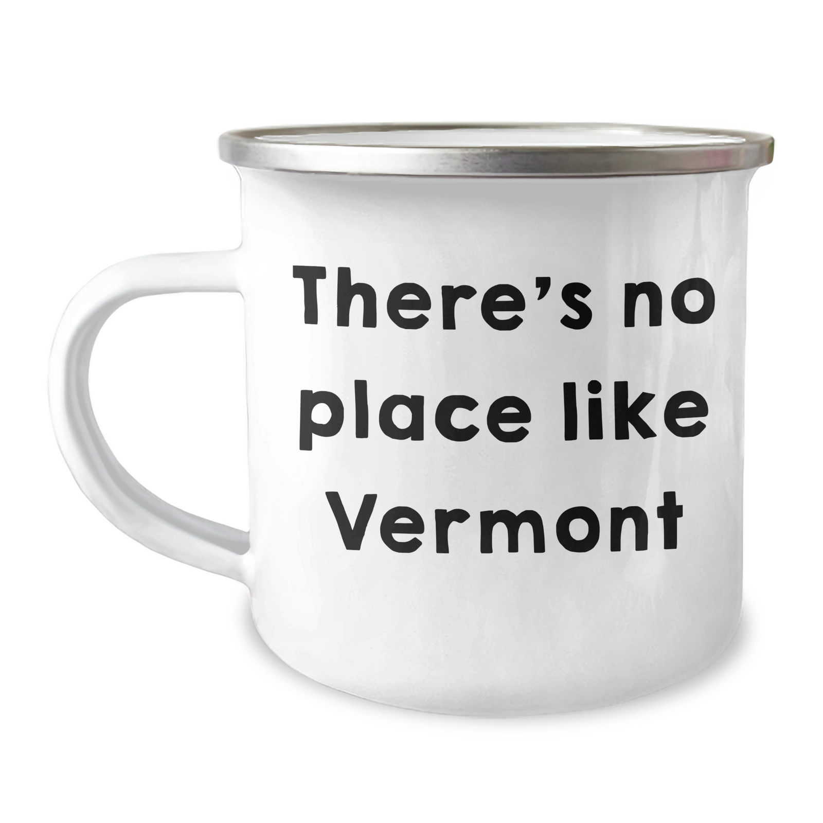 Vermont Camping Mug with Funny Quote 'There's No Place Like Vermont' - Gifts from Dad to Vermont Lover on Father's Day - Image 1