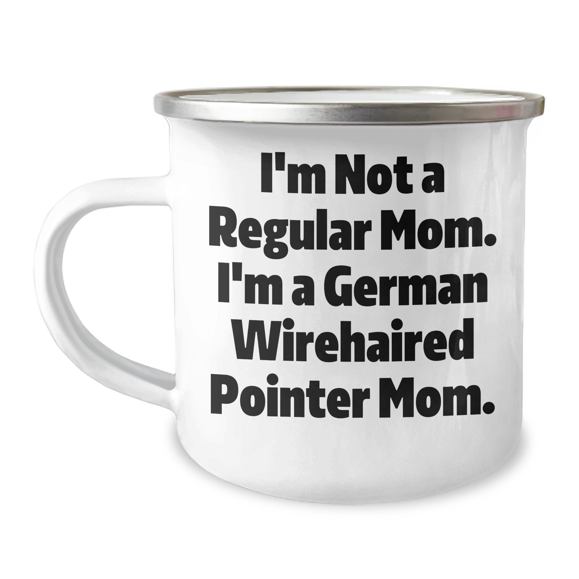 German Wirehaired Pointer Dog Mom's Funny Camping Mug Gifts from Family for Father's Day - Image 1