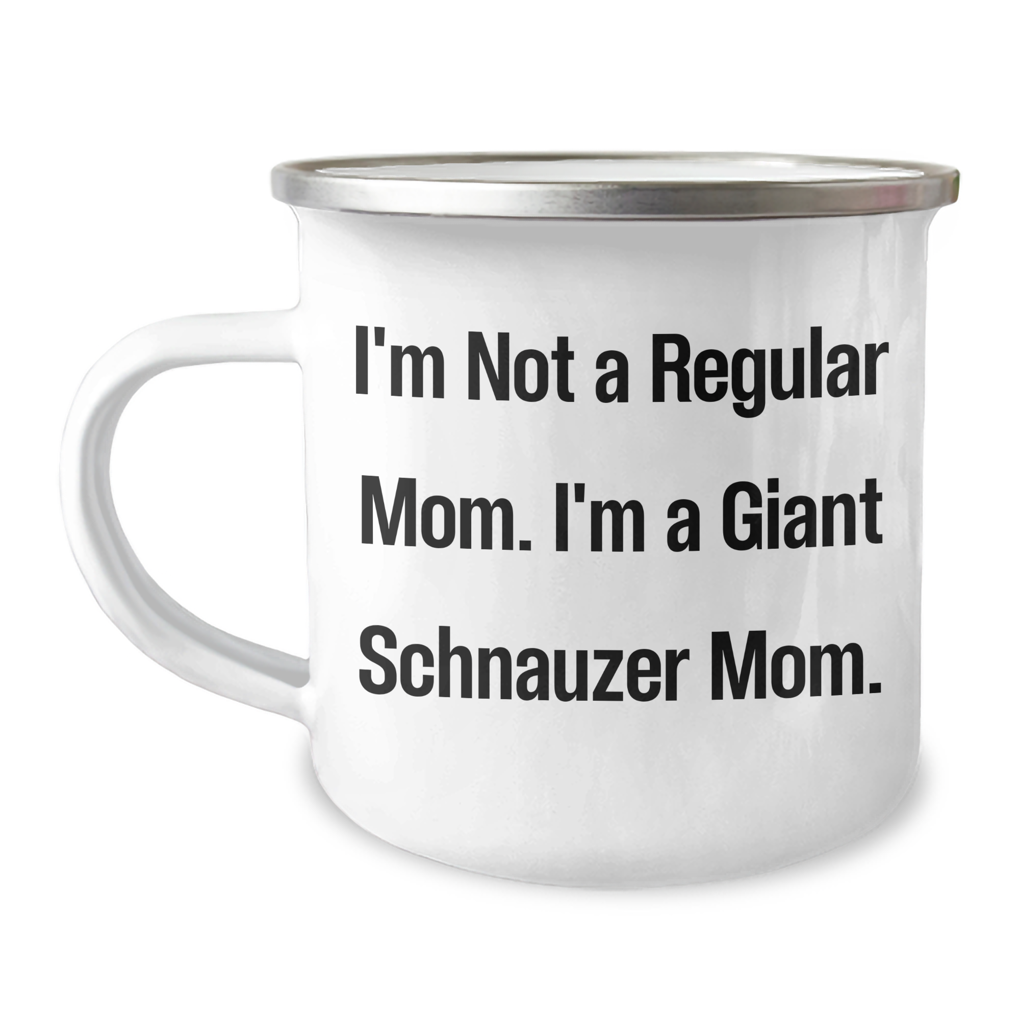 Giant Schnauzer Dog Mom's Funny Camping Mug, Gifts from Men to Friends, Unique Father's Day Unique Gifts for Giant Schnauzer Dog Owners - Image 1