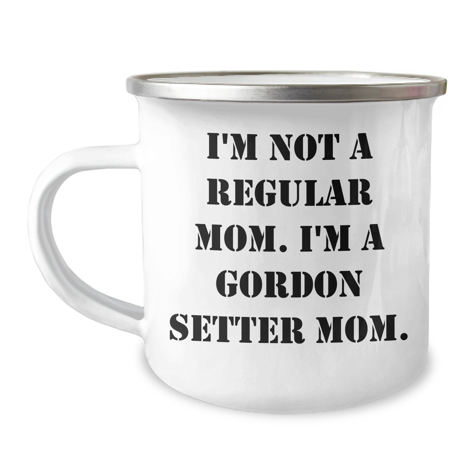 Gordon Setter Dog Mom Funny Camping Mug Gifts from Friends and Family for Him - Image 1