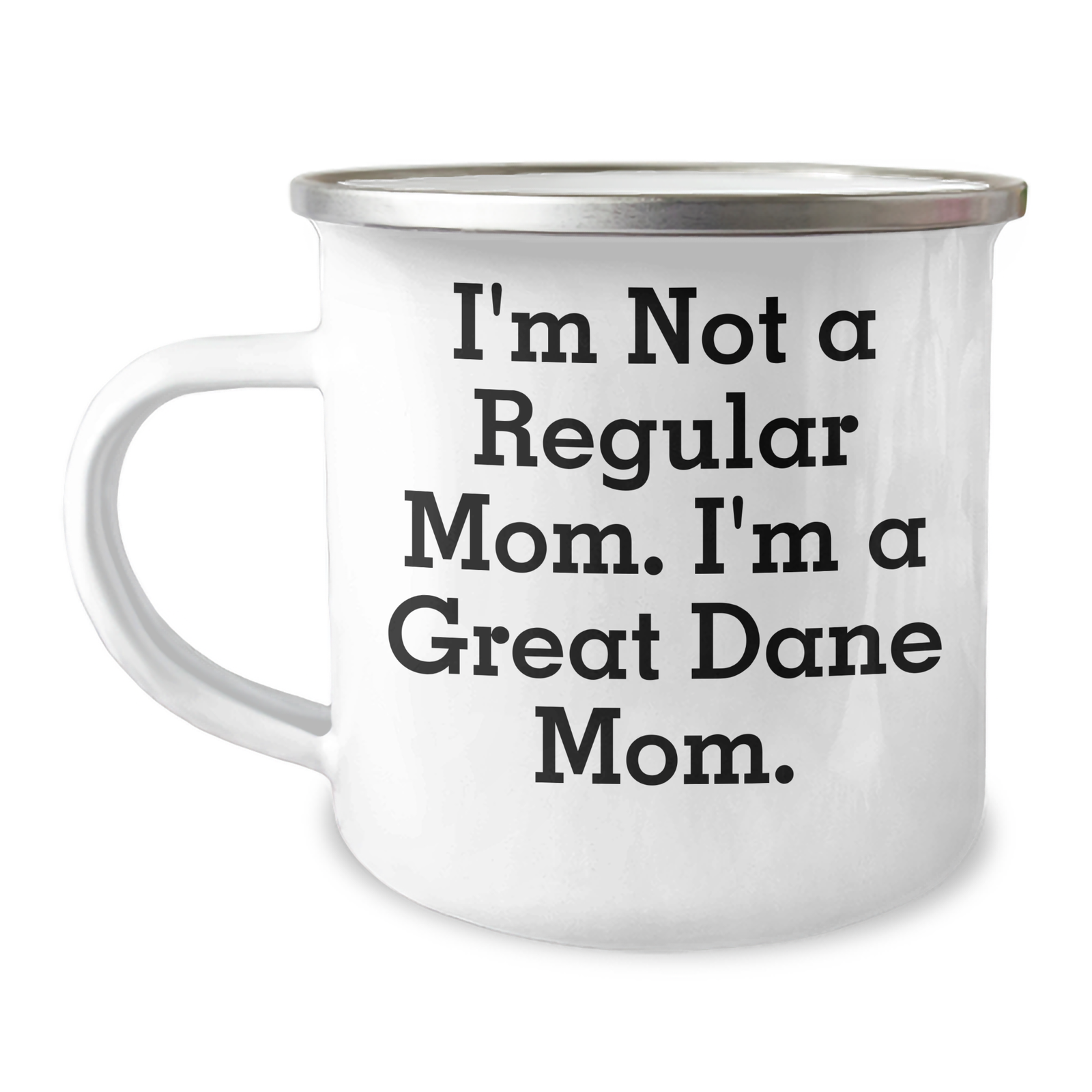 Funny Great Dane Dog Mom Camping Mug for Dad - Gifts from Men to Friends and Family - Image 1
