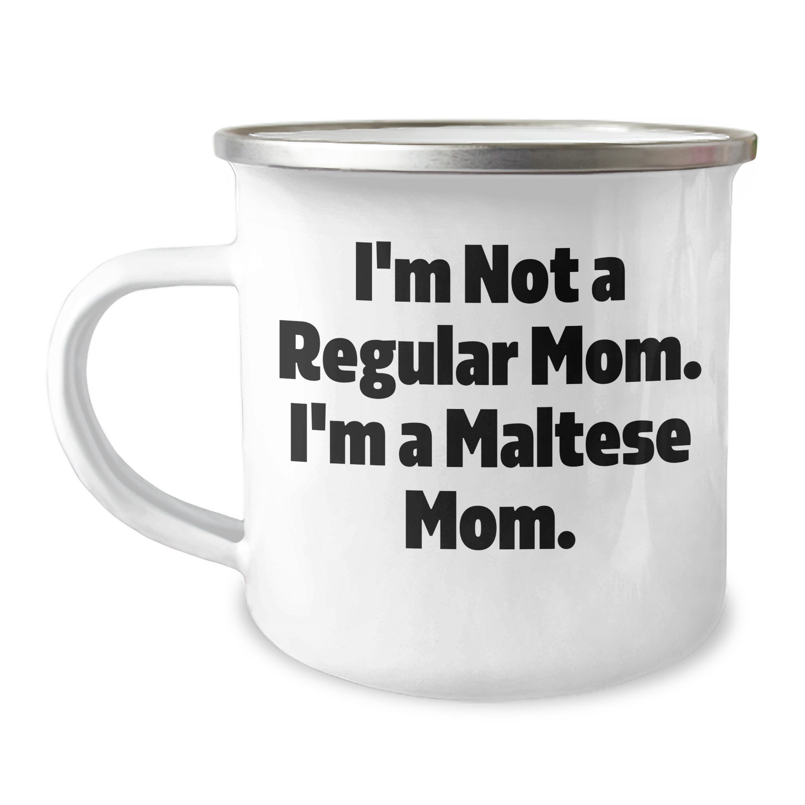 Maltese Mom's Funny Camping Mug, Gifts from Family for Maltese Dog Lovers, Father's Day Unique Gifts - Image 1