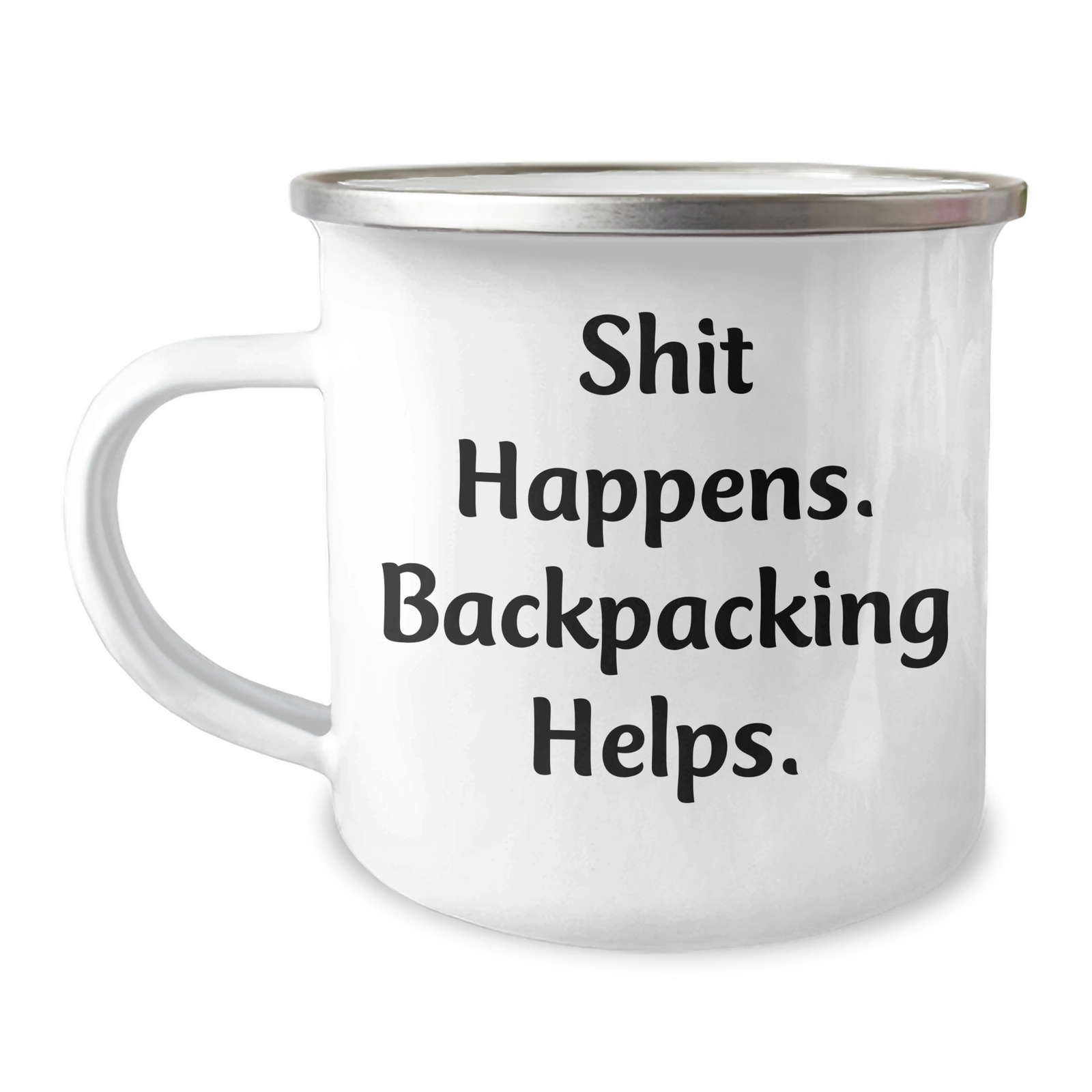 Funny Backpacking Gifts for Men from Friends, Unique Camping Mug for Father's Day - Image 1