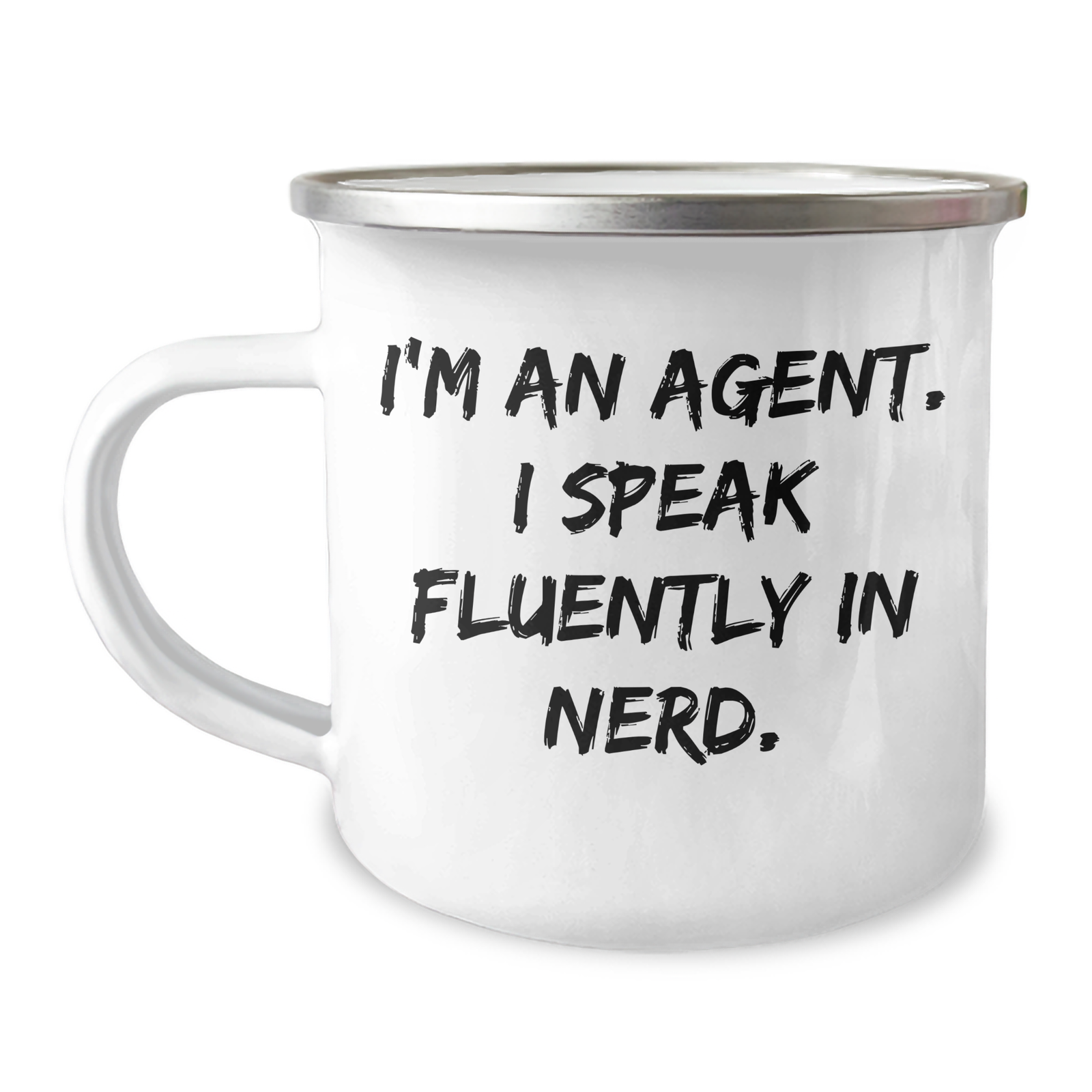 Agent's genius-tastic Camping Mug, Gifts from Friends for Agent, Father's Day Unique Gifts - Image 1