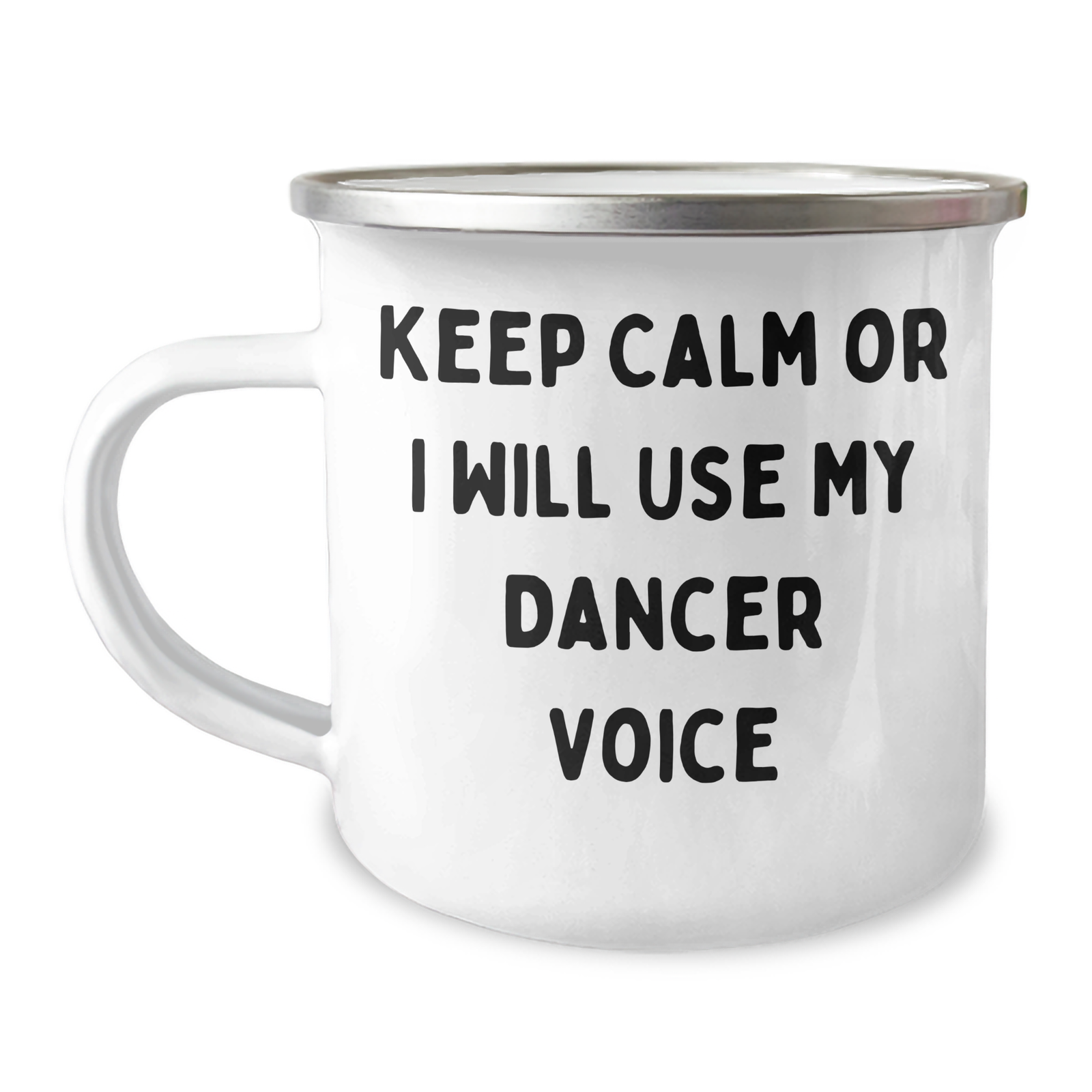 Funny Dancer Gifts for Men - Keep Calm Or I Will Use My Dancer Voice Camping Mug, Father's Day Unique Gifts from Family - Image 1