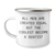 Funny Dentist Gifts from Men for Mother's Day - 'All Men Are Created Equal But The Coolest Become A Dentist' Camping Mug - Image 1