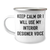 Interior Designer Gifts, Camping Mug, Funny Quote - 'Keep Calm Or I Will Use My Interior Designer Voice', Gifts from Mom for Mother's Day - Image 1