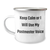 Funny Postmaster Camping Mug, Gifts from Men to Friends, Unique Postmaster Gifts for Father's Day, 'Keep Calm Or I Will Use My Postmaster Voice' - Image 1