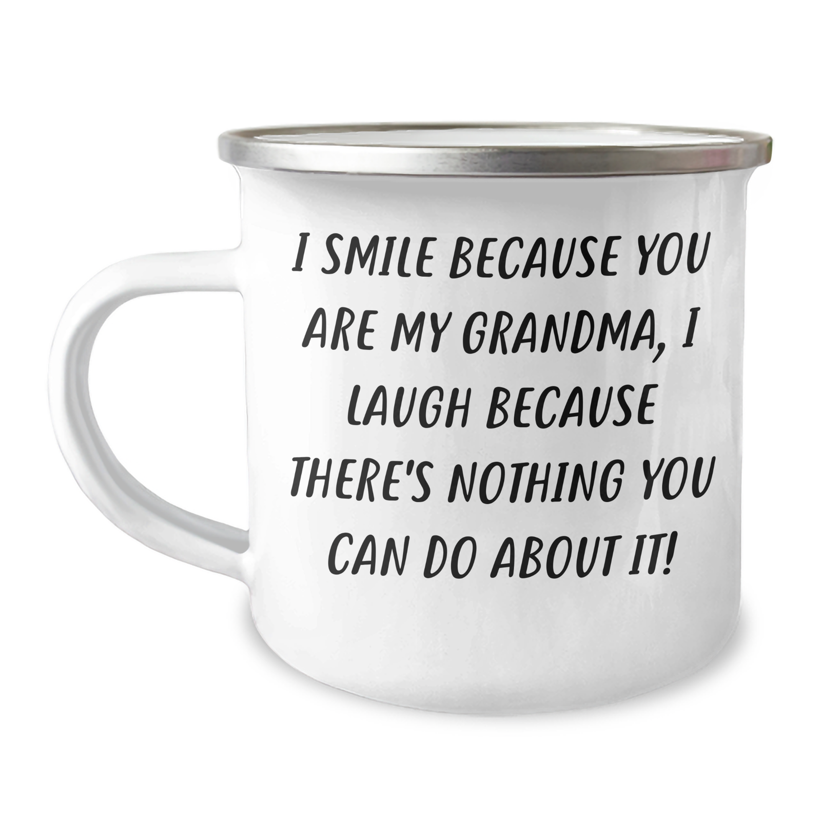 Funny Grandma Camping Mug, Gifts from Men, Unique Gifts for Grandma, I Smile Because You Are My Grandma, Mother's Day Unique Gifts - Image 1