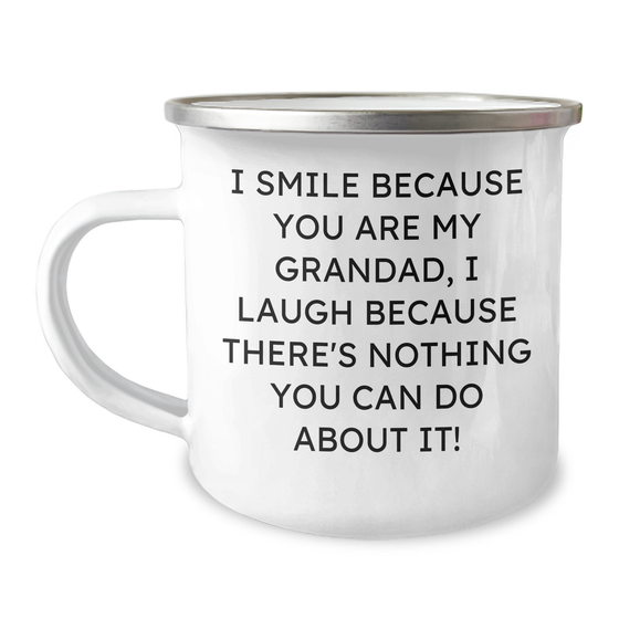 Grandad Camping Mug - Funny Quote Gifts from Family to Grandad, Perfect for Mother's Day Unique Gifts - Image 1