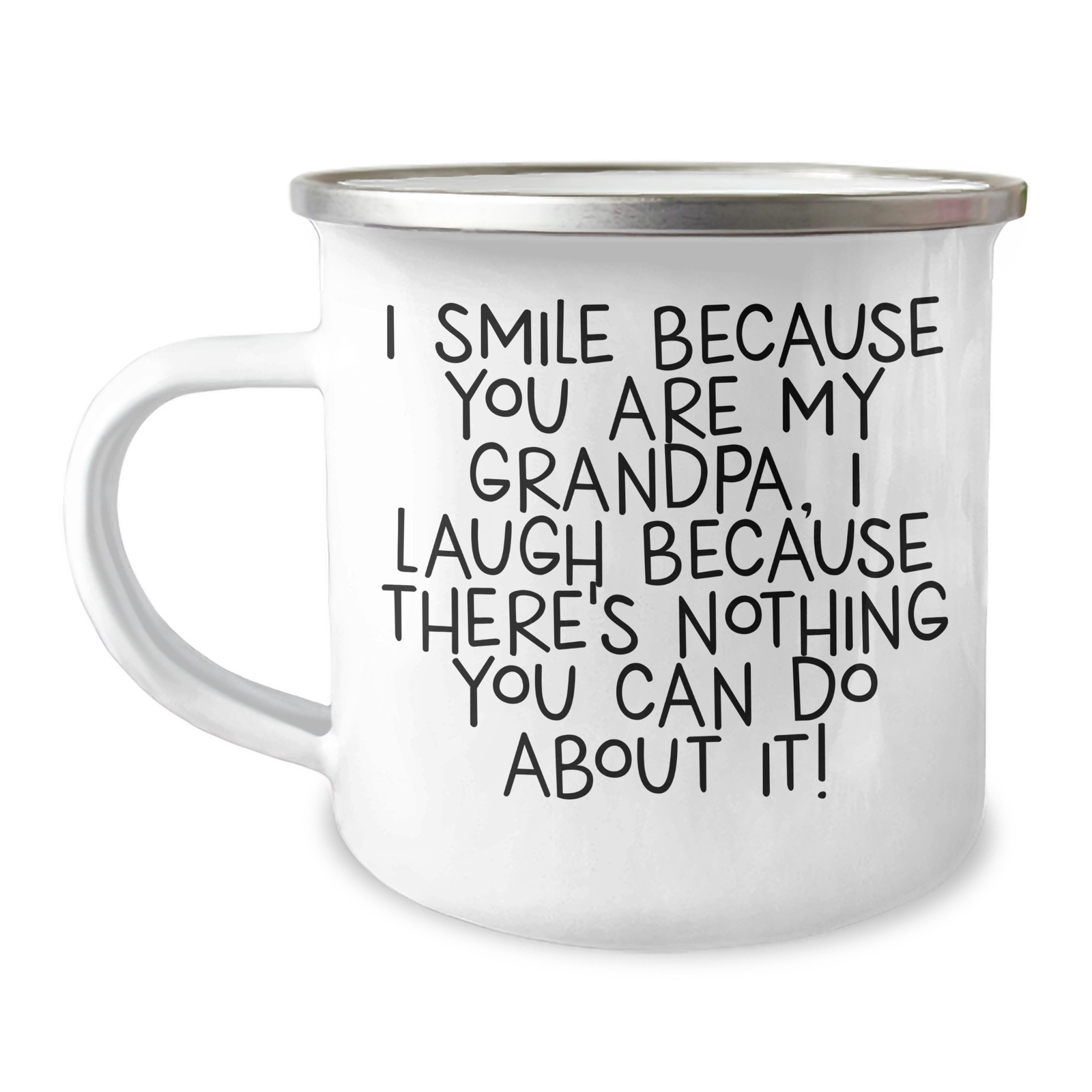 Grandpa Camping Mugs, Funny Gifts from Friends and Family for Him, I Smile Because You Are My Grandpa, Father's Day Unique Gifts - Image 1