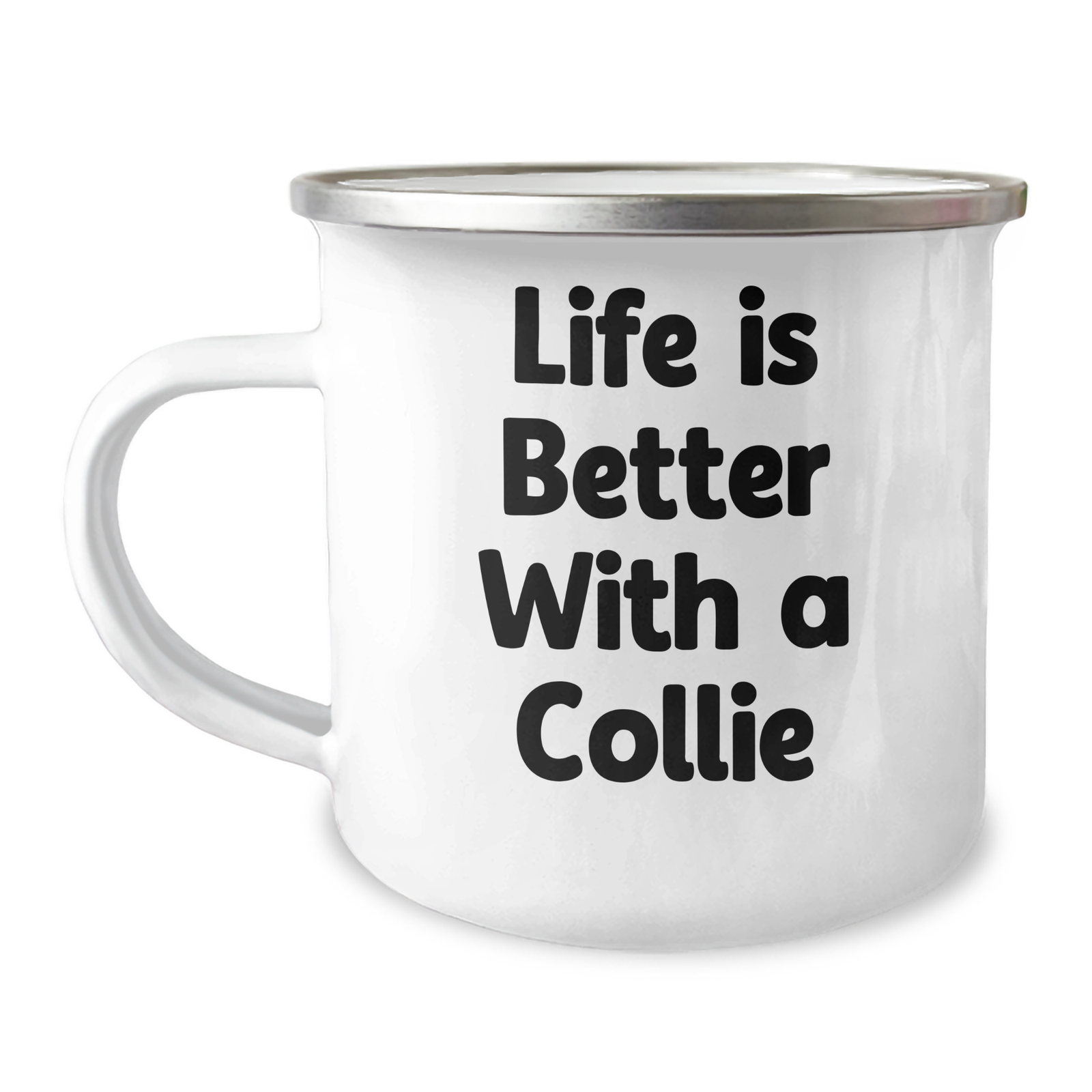 Funny Life Is Better With A Collie Camping Mug - Unique Father's Day Unique Gifts for Collie Dog Lovers - Image 1