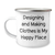 Designing and Making Clothes Enthusiasts' Happy Place Camping Mug, Gifts from Friends for Designing and Making Clothes Lovers, Father's Day Unique Gifts - Image 1