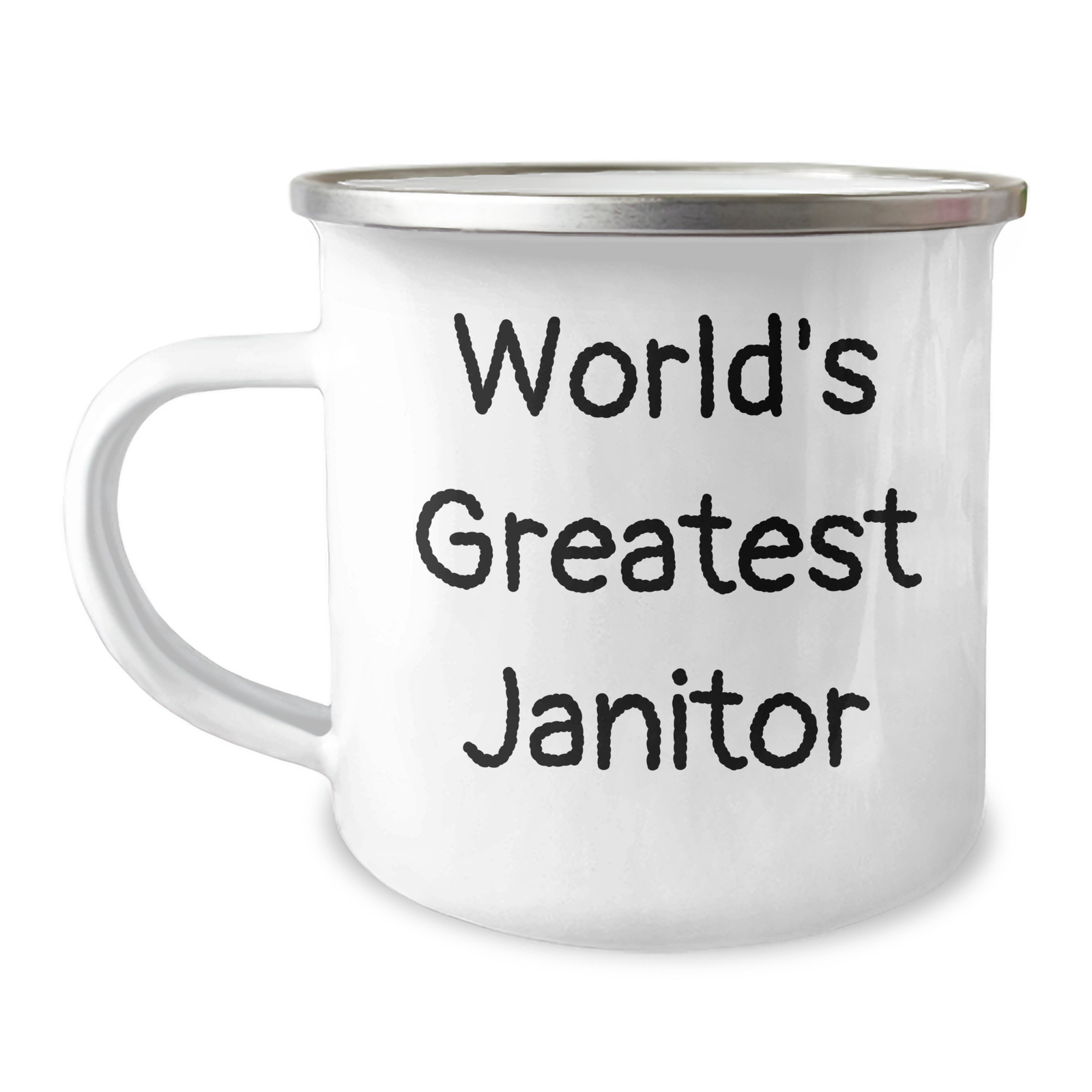 Funny Janitor Gifts, World's Greatest Janitor, Camping Mug for Father's Day, Gifts from Men to Janitors, Unique Janitor Appreciation - Image 1
