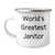 Funny Janitor Gifts, World's Greatest Janitor, Camping Mug for Father's Day, Gifts from Men to Janitors, Unique Janitor Appreciation - Image 1