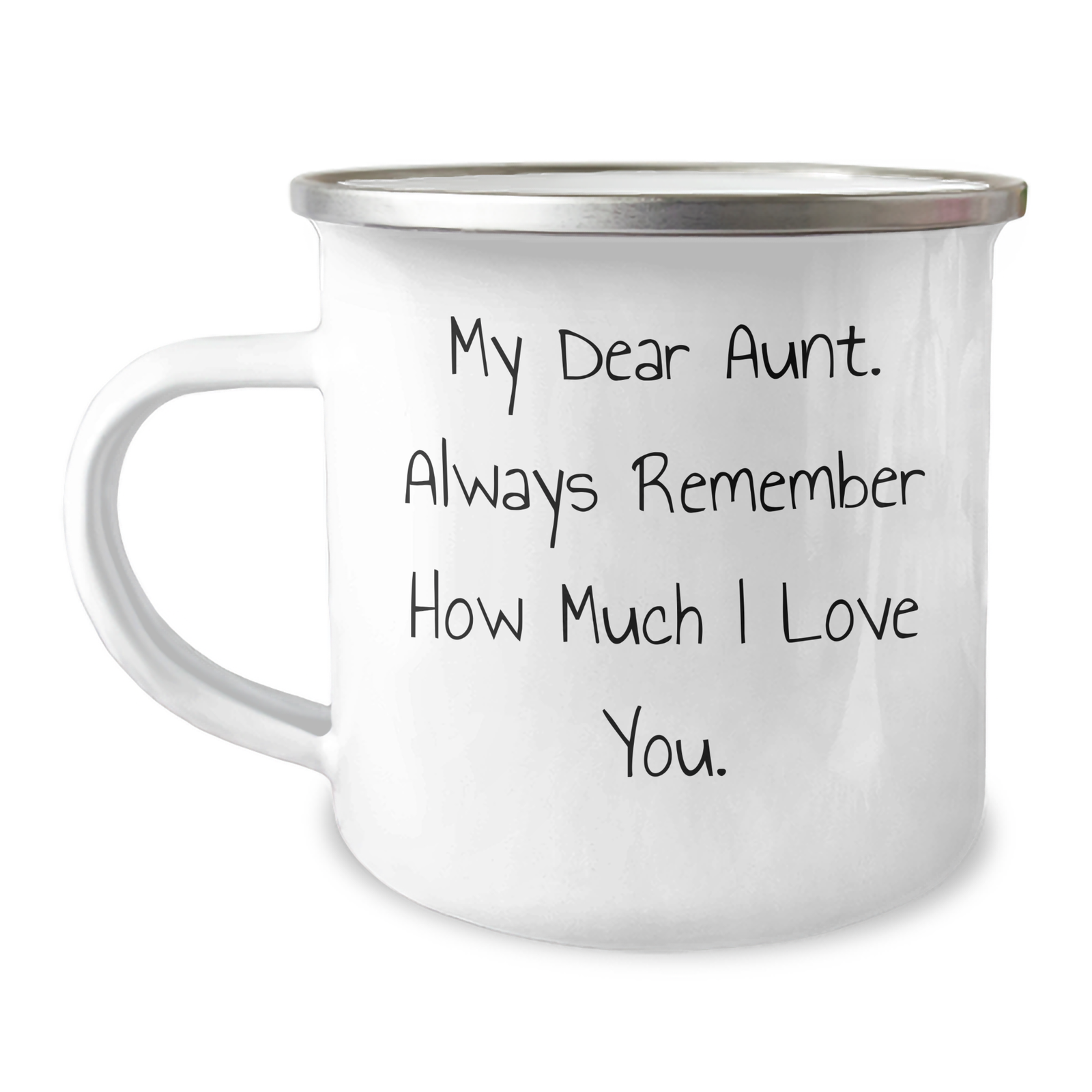 Cute Aunt Gifts for Father's Day, Funny Camping Mug with 'My Dear Aunt. Always Remember How Much I Love You.' Quote, Gifts from Family for Aunt - Image 1