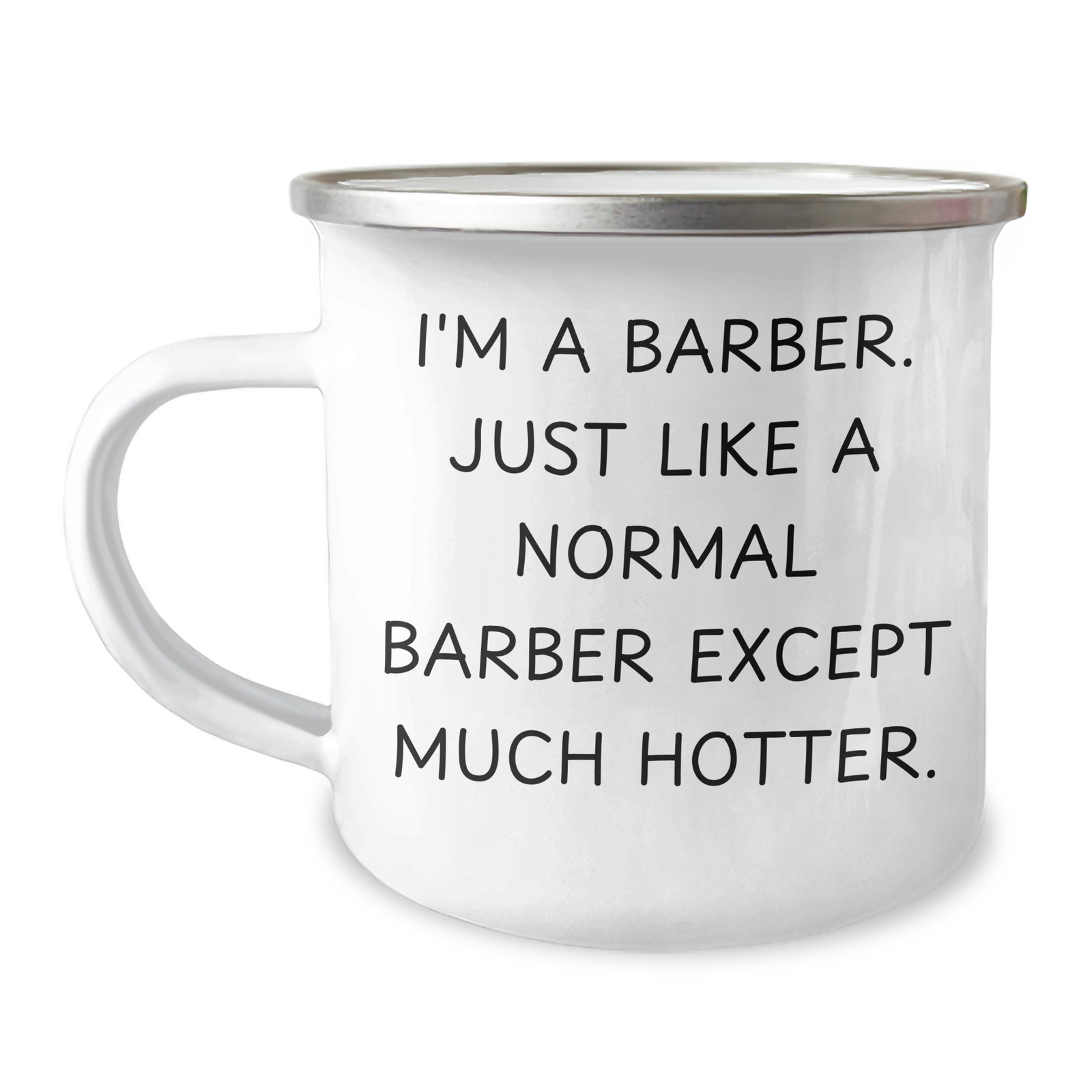 Funny Barber Gifts for Men, I'm A Barber, Camping Mug for Father's Day, Unique Beer Mug Gifts from Men to Barbers - Image 1